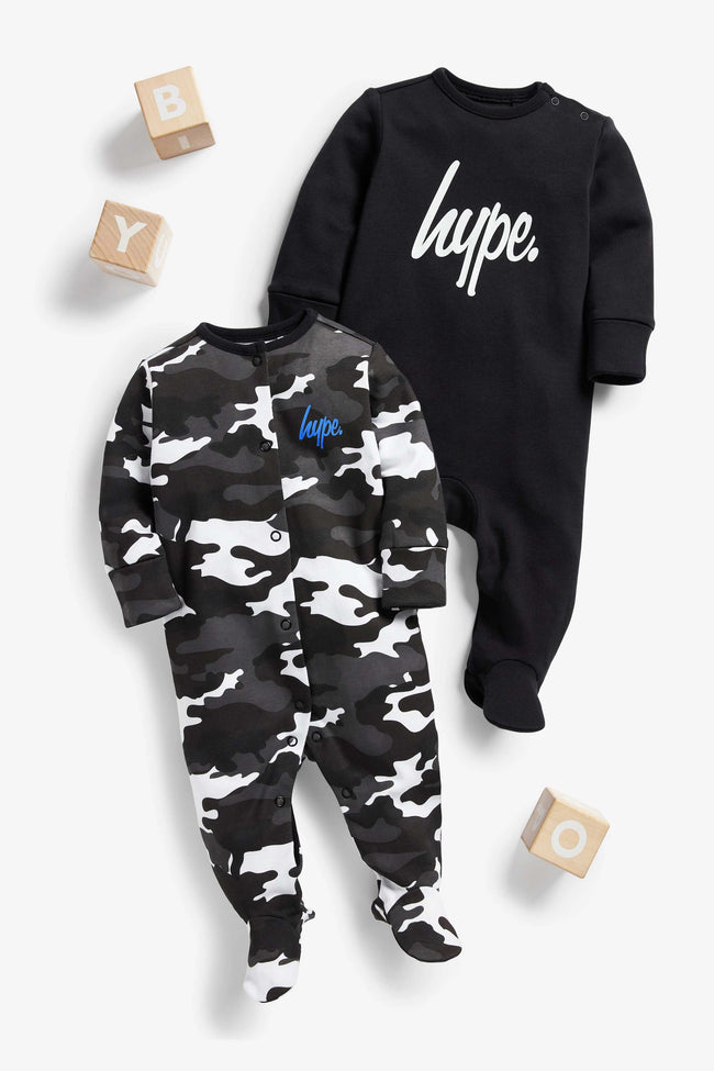 HYPE 2PACK MONO SLEEPSUITS