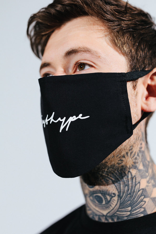 Hype Adult Black Signature Face Mask