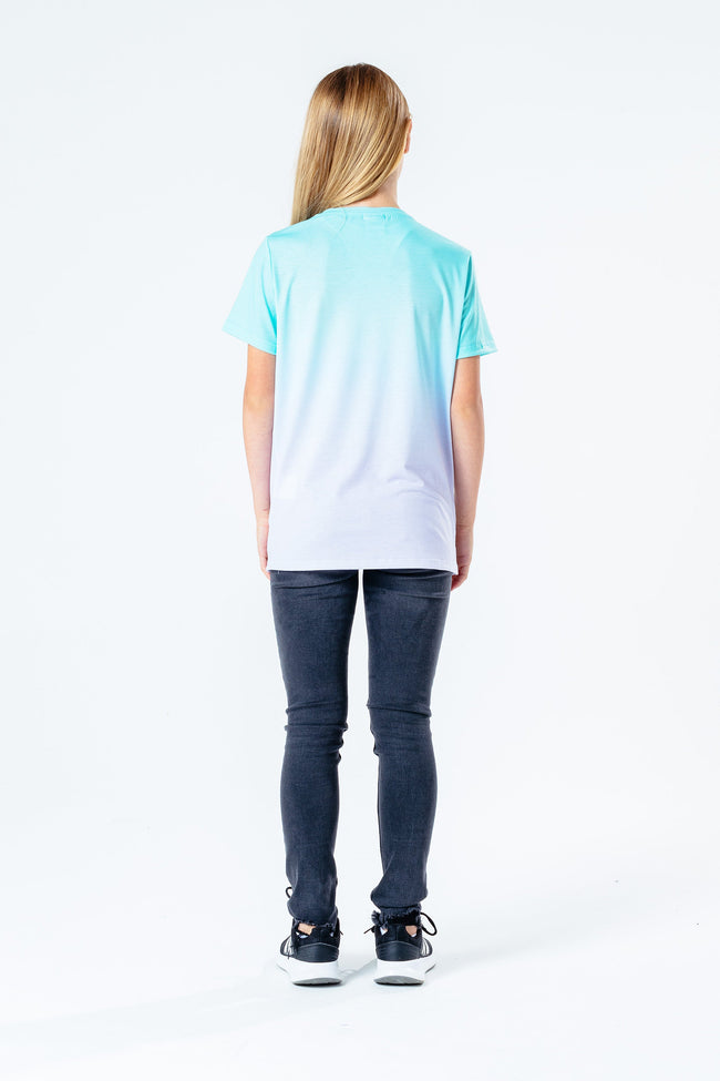 Hype Teal & Pink Fade Kids T-Shirt