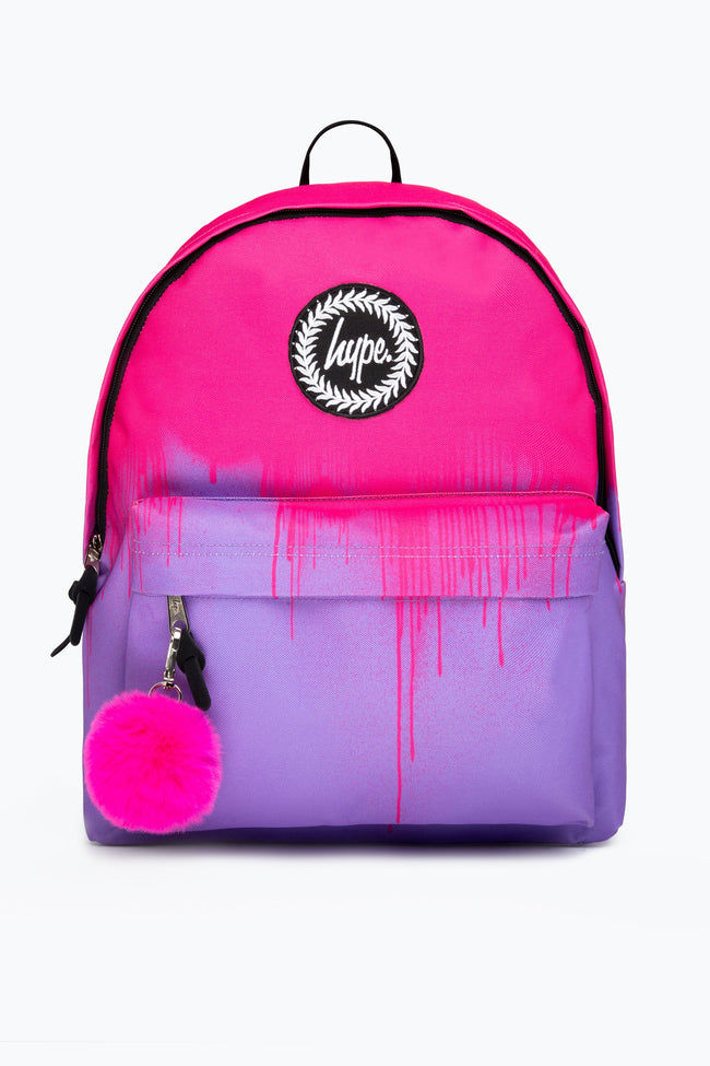 HYPE PINK & LILAC DRIPS BACKPACK