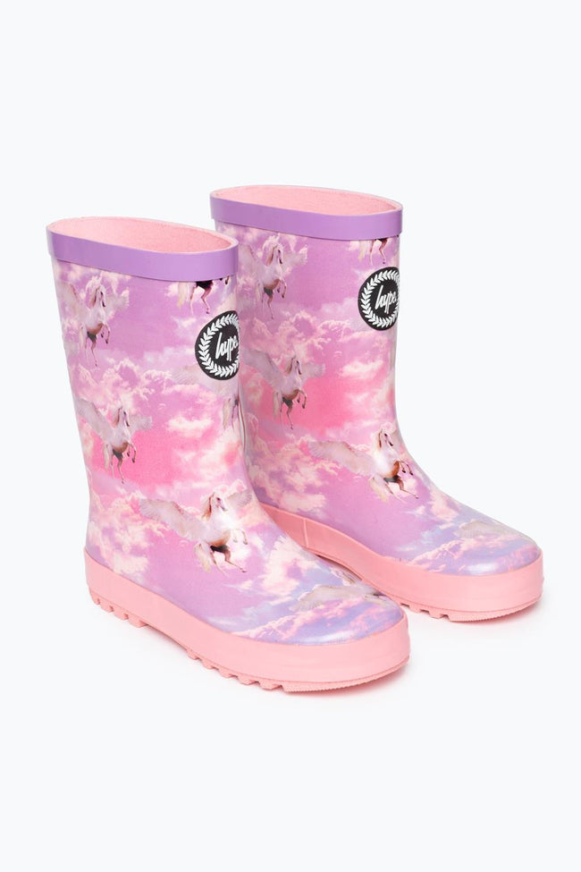 HYPE PINK UNICORN KIDS WELLIES