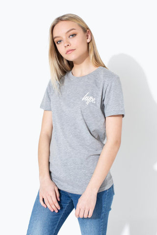 HYPE GREY MINI SCRIPT KIDS T-SHIRT