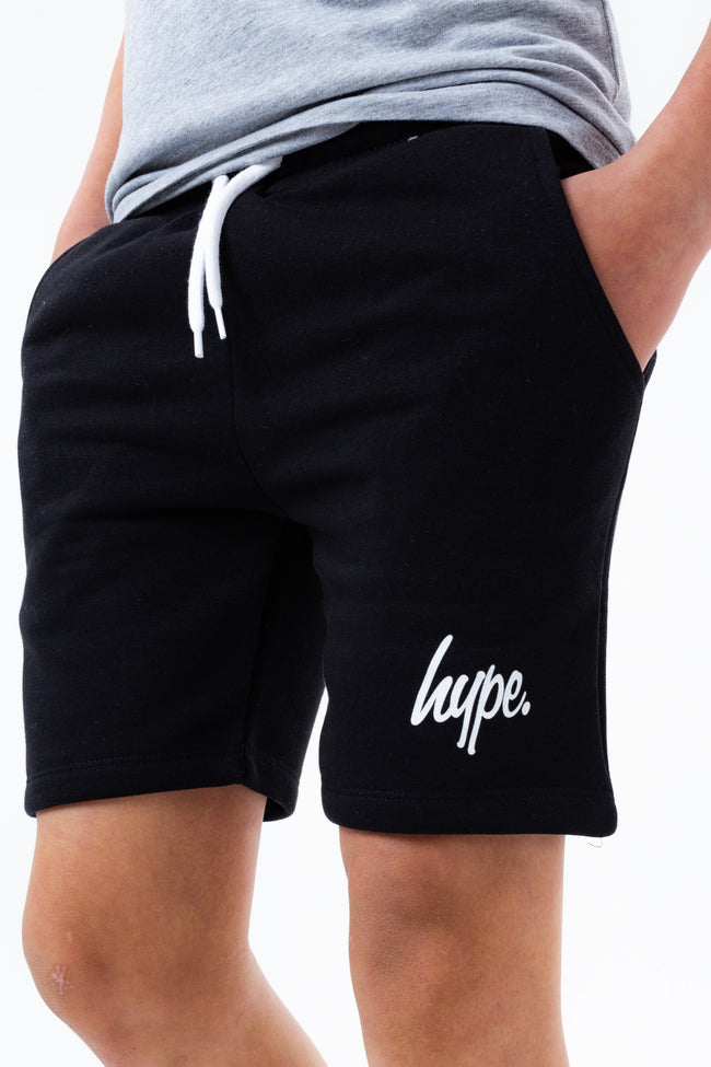 HYPE BLACK SCRIPT BOYS JERSEY SHORTS