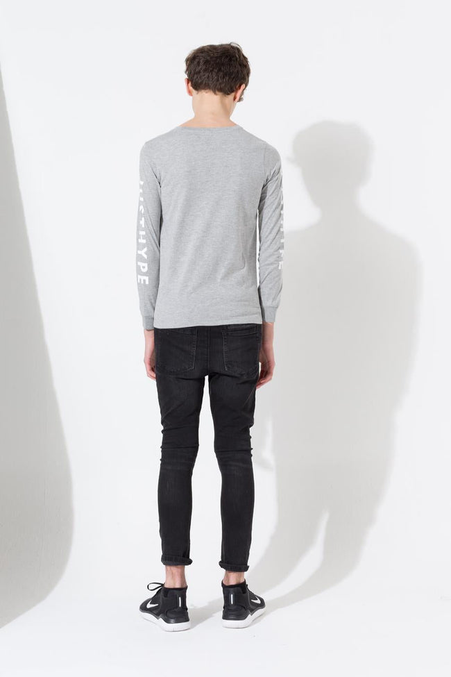 HYPE GREY JUSTHYPE KIDS L/S T-SHIRT