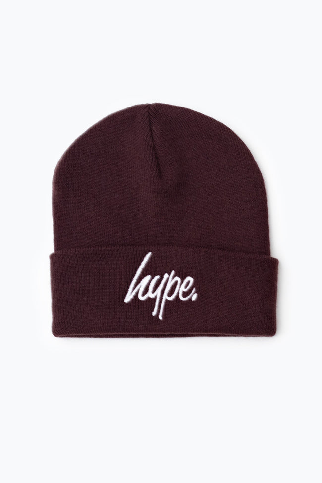 HYPE PLUM SCRIPT BEANIE