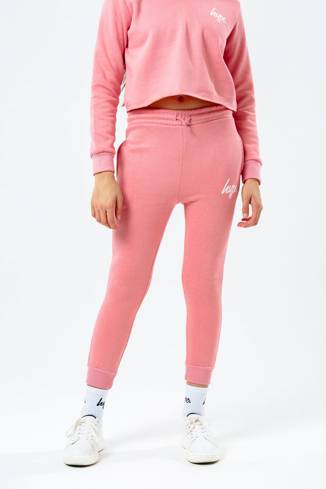 HYPE PINK GIRLS CROP TRACKSUIT