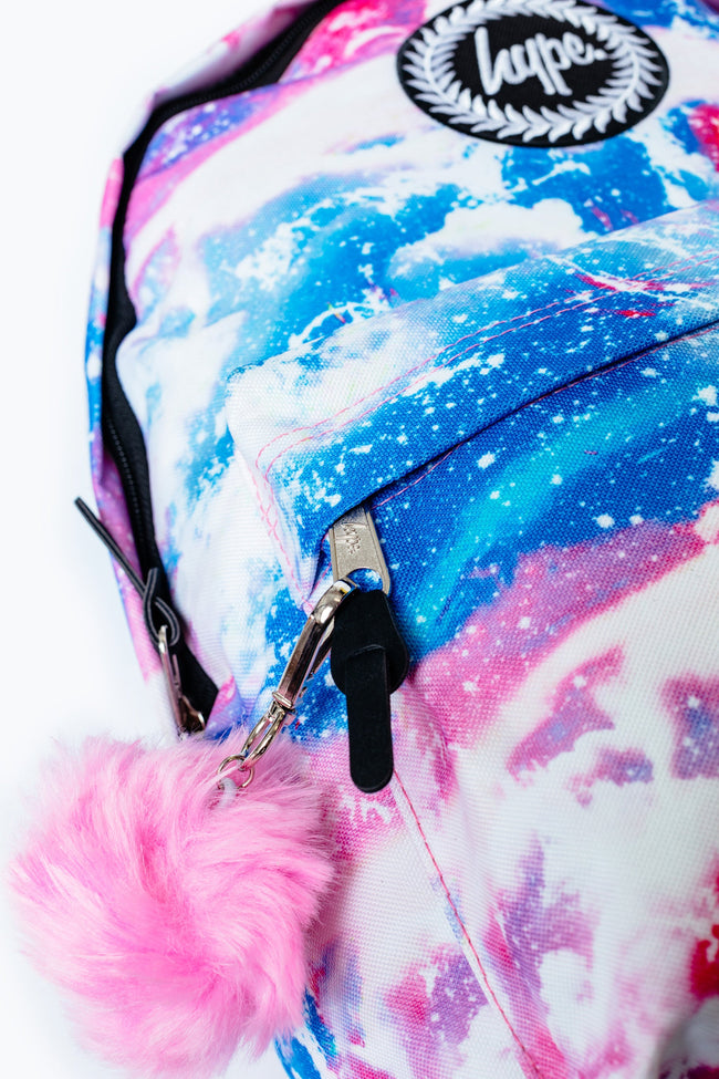 Hype Rainbow Sparkle Pom Pom Backpack