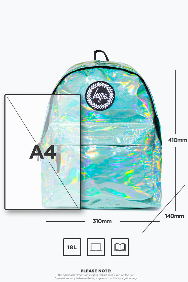 Hype Mint Holographic Backpack