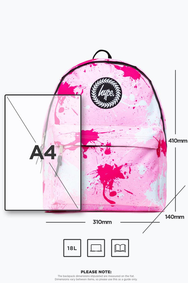 Hype Pink Splatter Backpack