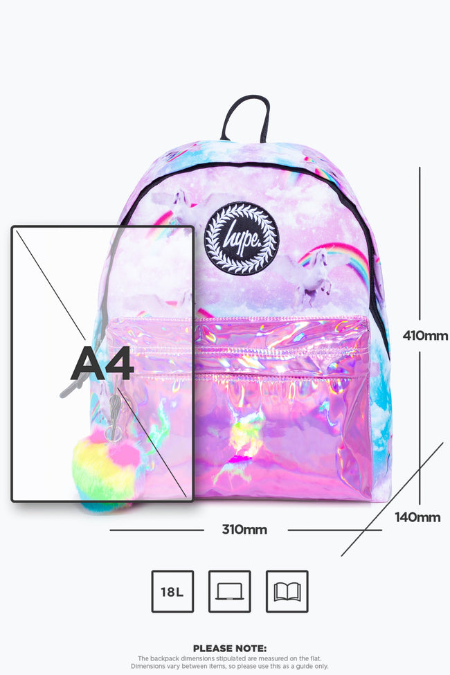 HYPE UNICORN HOLO BACKPACK