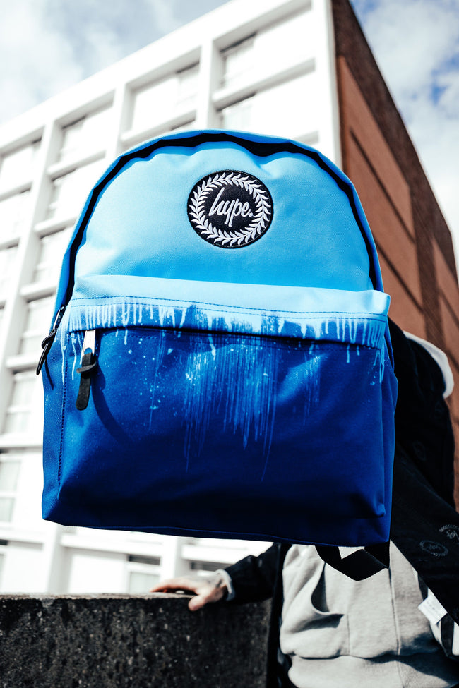 HYPE BLUE SPLATTER DRIPS BACKPACK