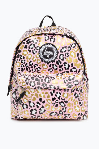 HYPE GLITTER LEOPARD BACKPACK