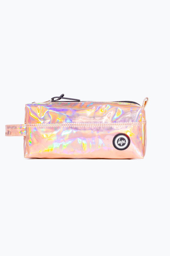 HYPE ROSE GOLD HOLOGRAPHIC PENCIL CASE