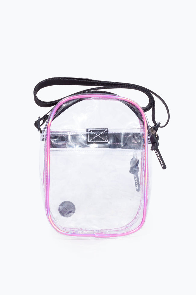 HYPE TRANSPARENT HOLO SIDE BAG