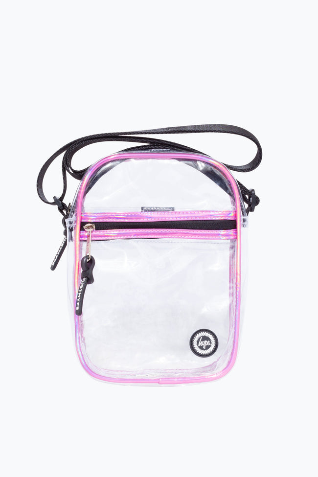 HYPE TRANSPARENT HOLO SIDE BAG