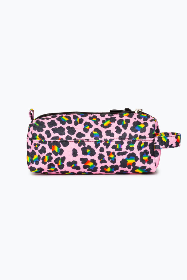 HYPE RAINBOW LEOPARD PENCIL CASE