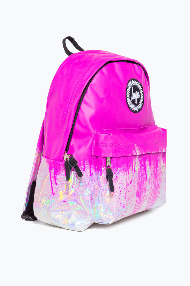 HYPE PINK HOLO DRIPS BACKPACK