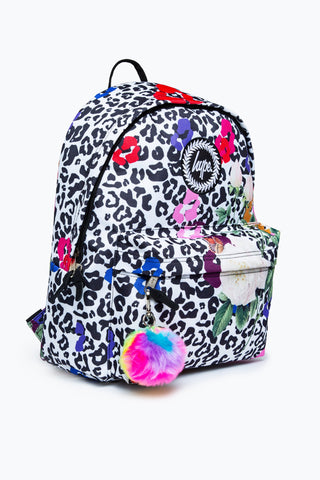 HYPE LEOPARD FLORAL BACKPACK