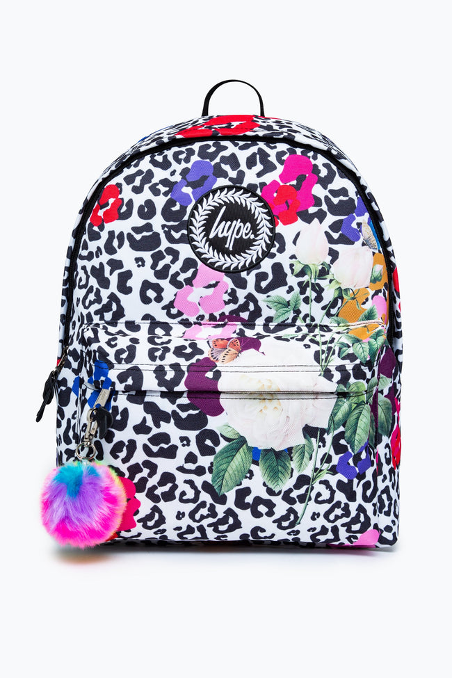 HYPE LEOPARD FLORAL BACKPACK