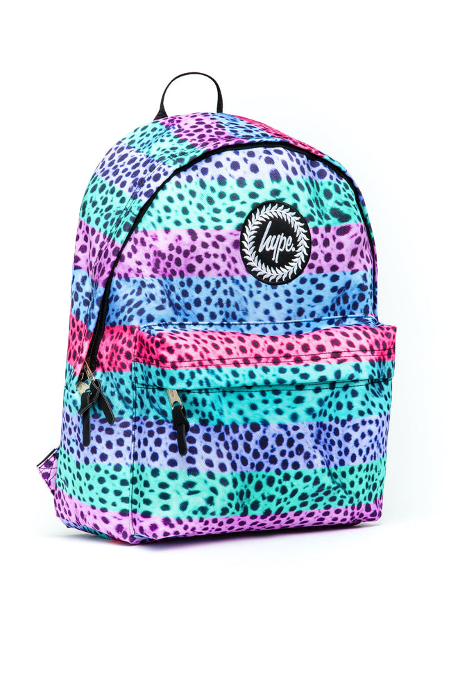 HYPE STRIPE PASTEL CHEETAH BACKPACK