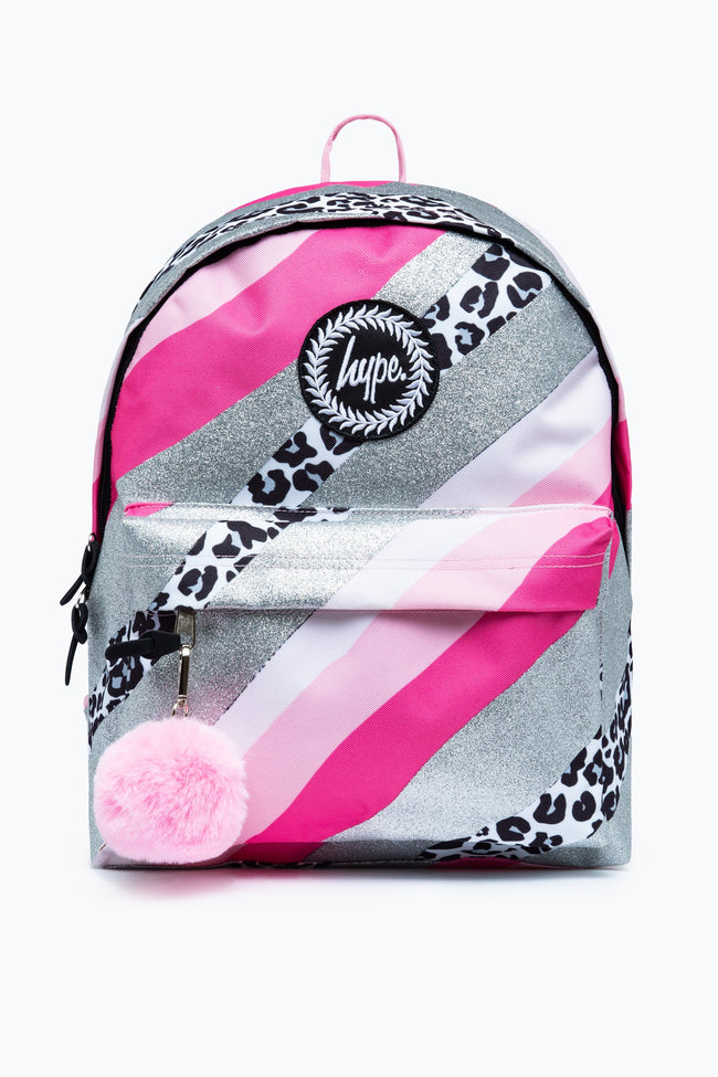 HYPE GLITTER LEOPARD WAVE BACKPACK