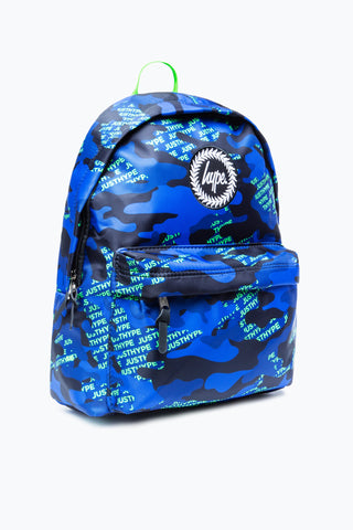 Hype Neon Logo Camo Backpack