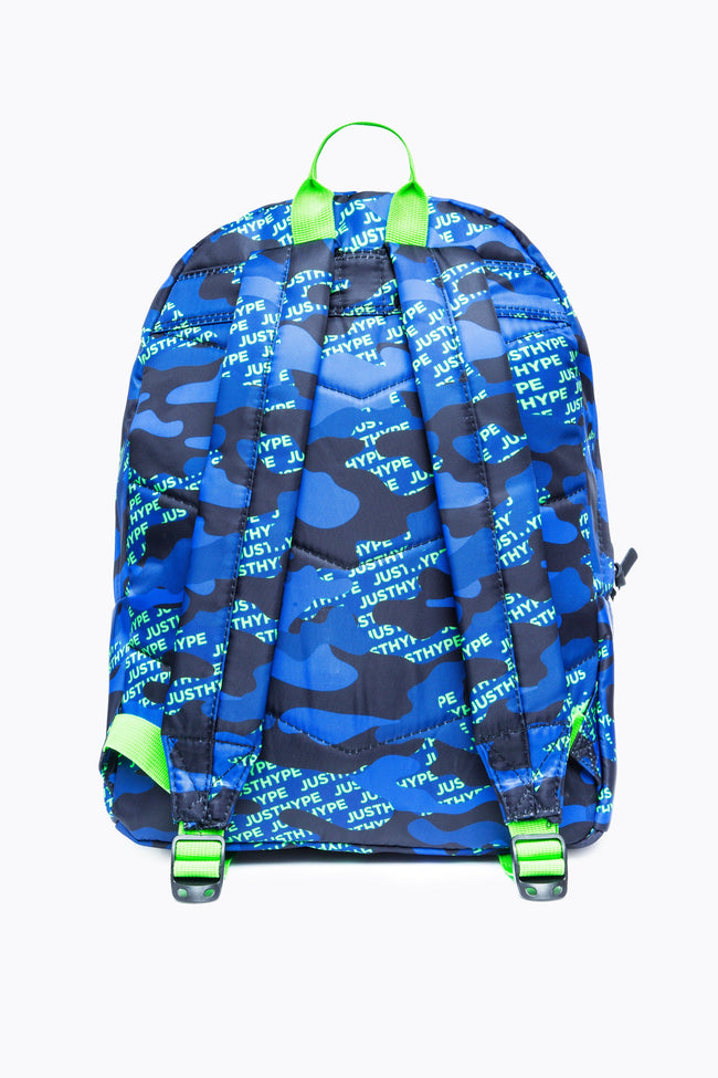 Hype Neon Logo Camo Backpack