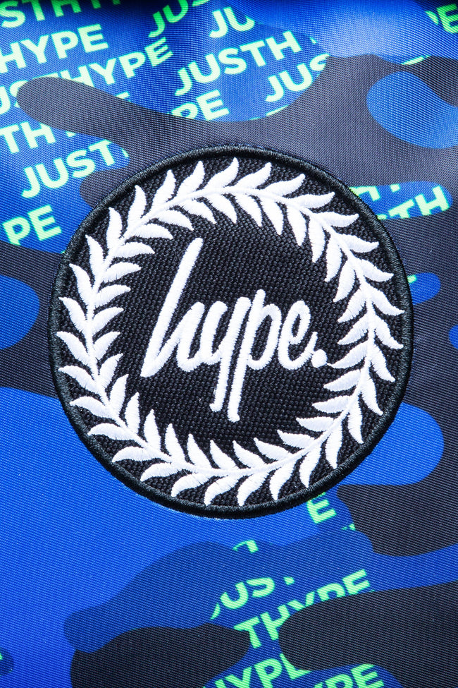 Hype Neon Logo Camo Backpack