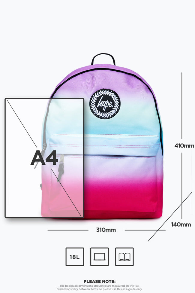 HYPE PASTEL STRIPE FADE BACKPACK