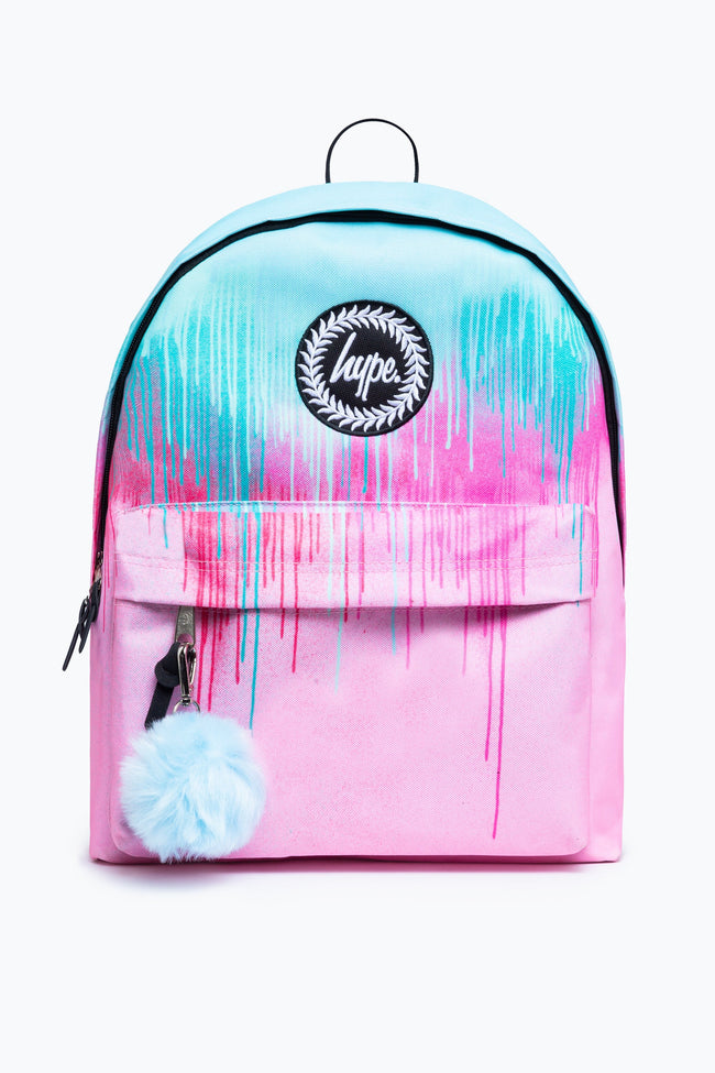 HYPE PASTEL PINK DRIPS BACKPACK