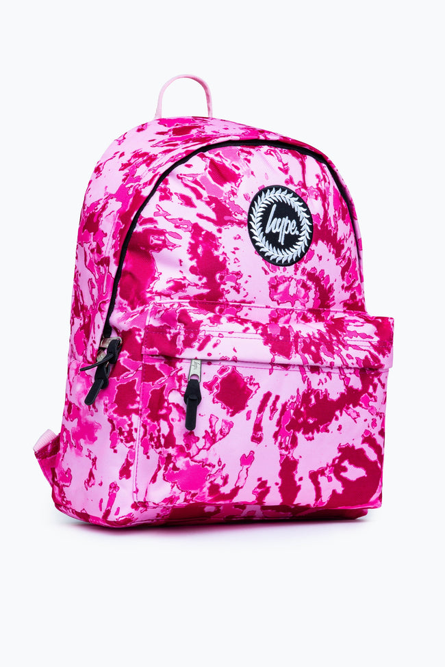 HYPE PINK SWIRL TIE DYE BACKPACK