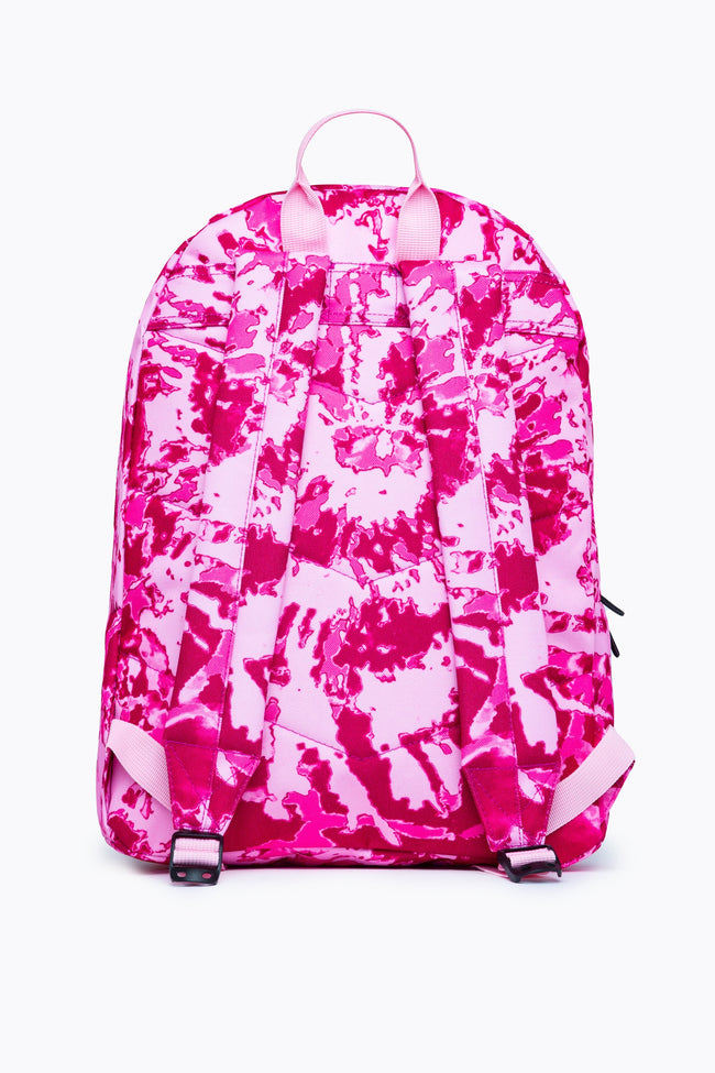 HYPE PINK SWIRL TIE DYE BACKPACK