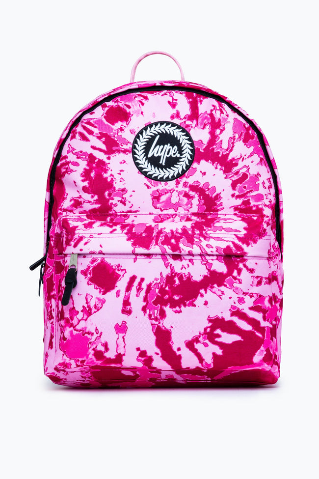 HYPE PINK SWIRL TIE DYE BACKPACK