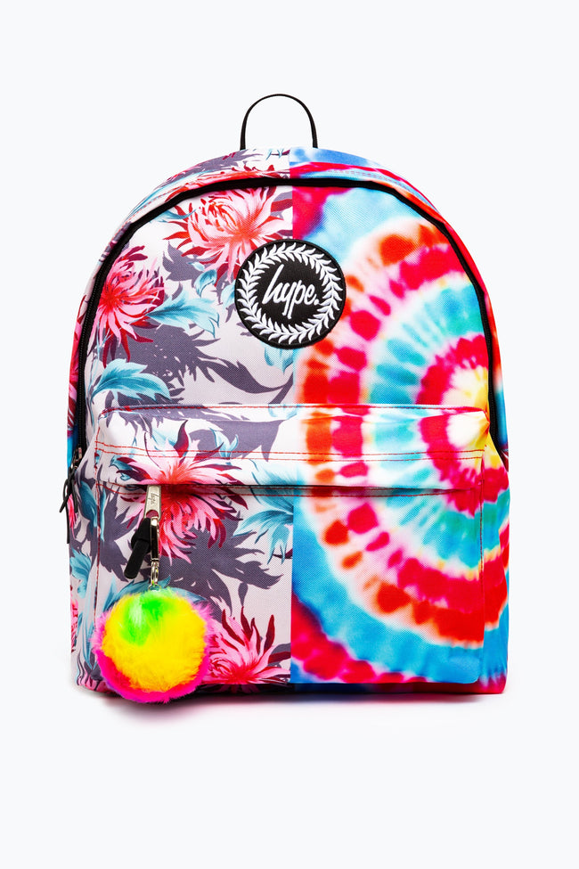 HYPE FLORAL TIE DYE BACKPACK