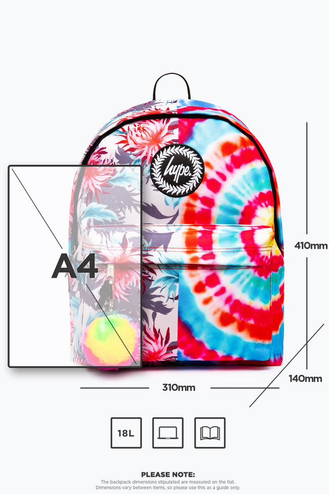 HYPE FLORAL TIE DYE BACKPACK