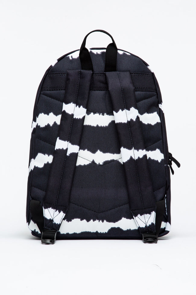 HYPE BLACK STRIPE TIE DYE BACKPACK