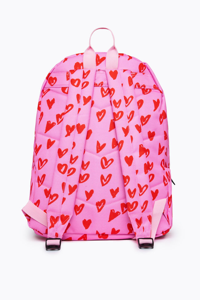 HYPE SCRIBBLE HEART BACKPACK