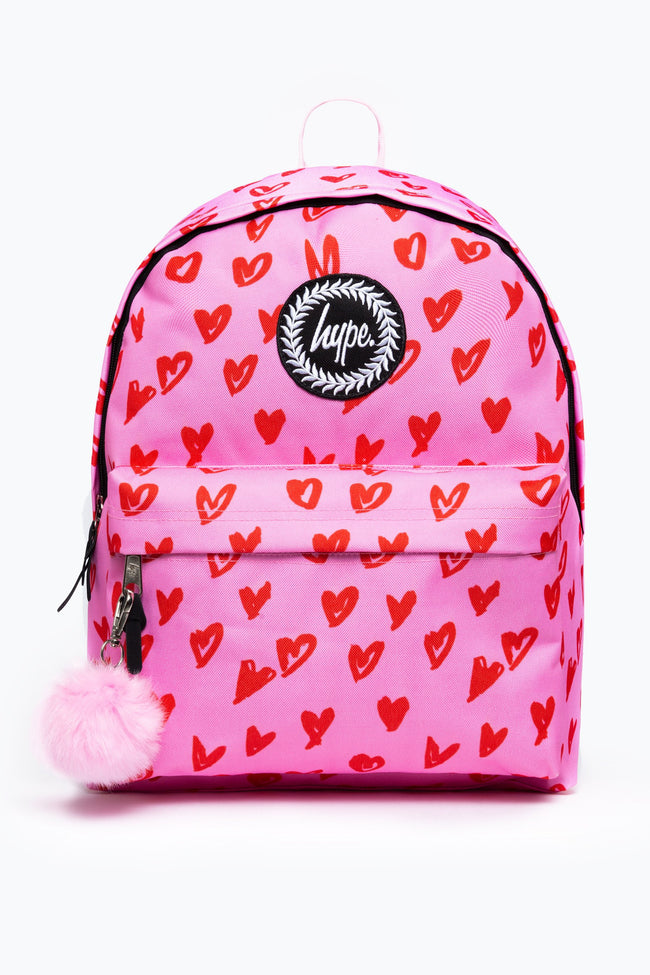 HYPE SCRIBBLE HEART BACKPACK