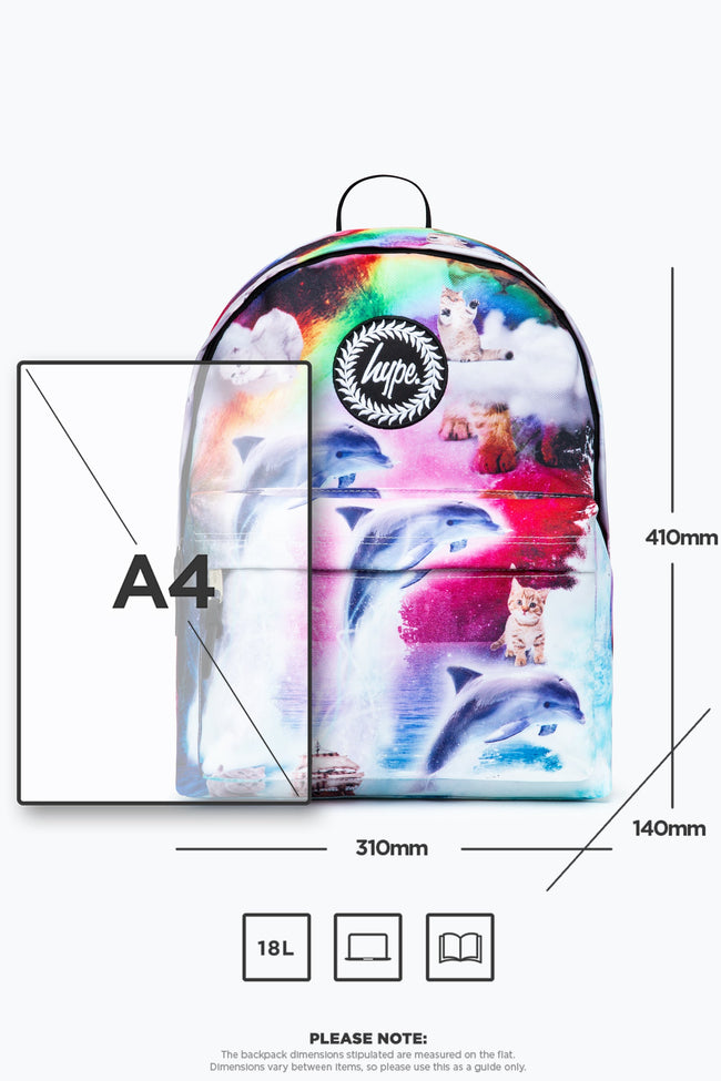 HYPE RAINBOW DOLPHIN BACKPACK