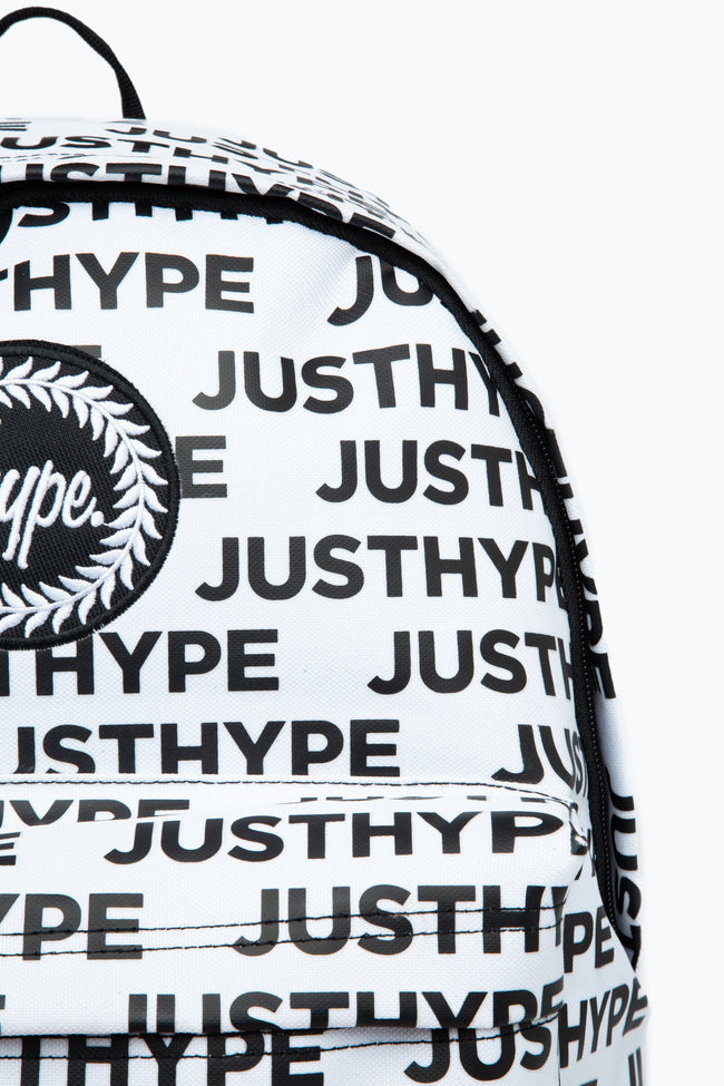 HYPE WHITE LOGO BACKPACK