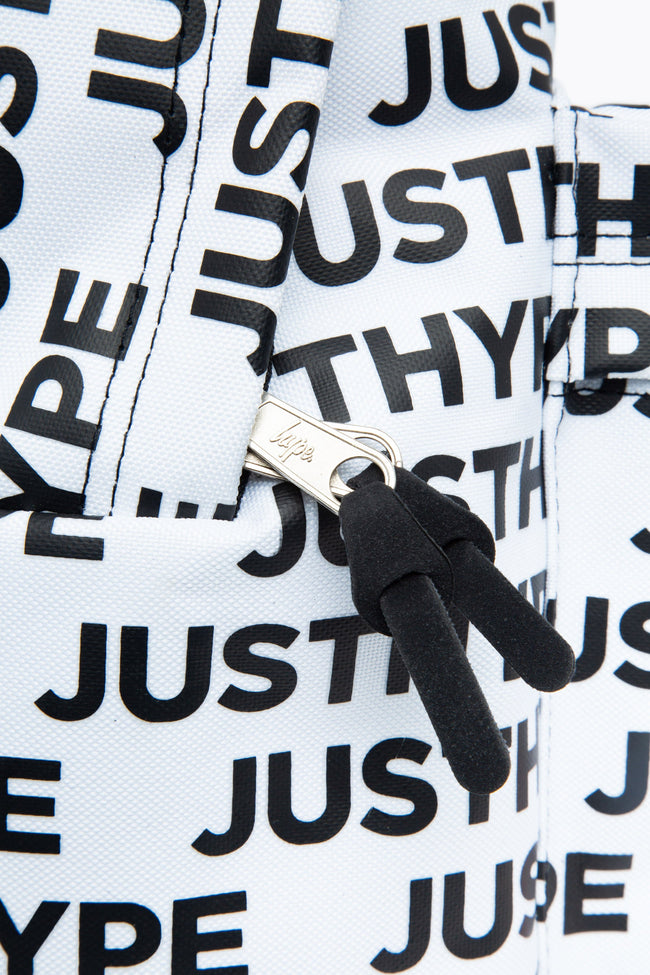 HYPE WHITE LOGO BACKPACK