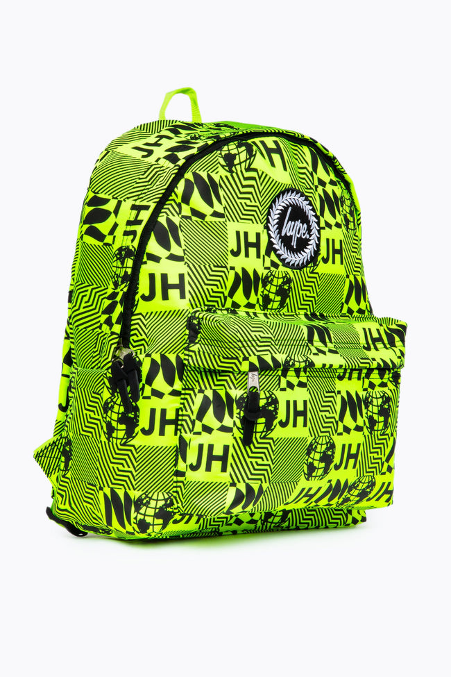 HYPE NEON REPEAT SQUARE BACKPACK