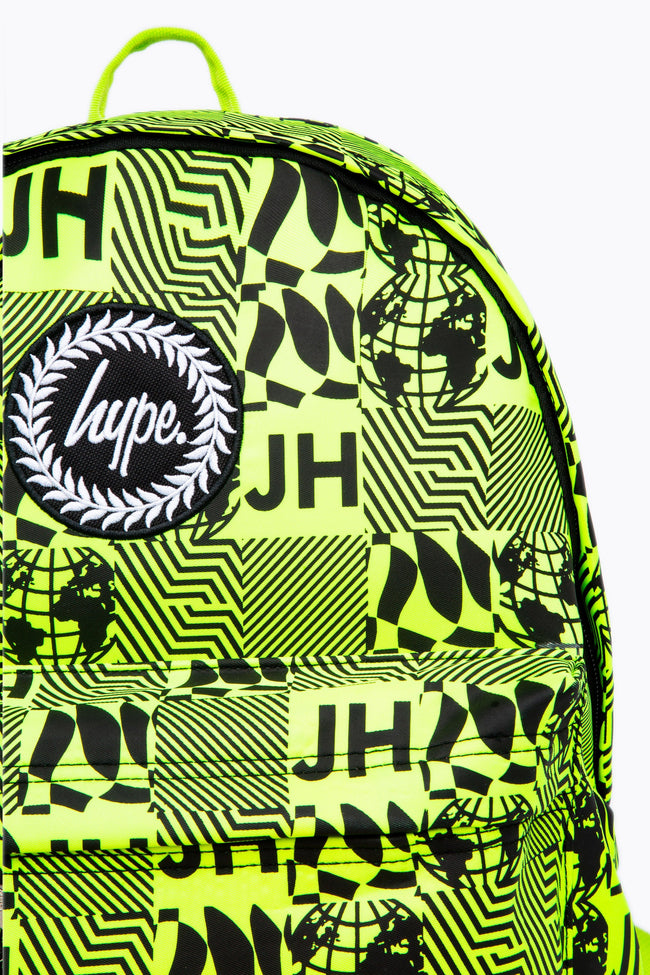 HYPE NEON REPEAT SQUARE BACKPACK