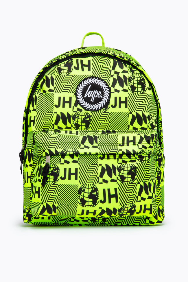 HYPE NEON REPEAT SQUARE BACKPACK