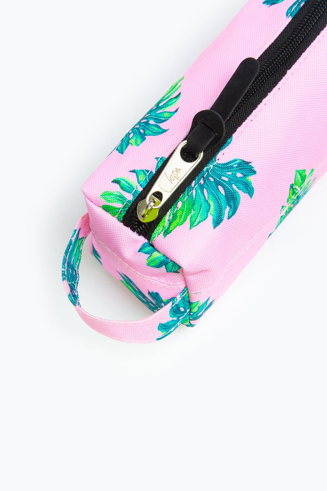 HYPE PINK PALM PENCIL CASE