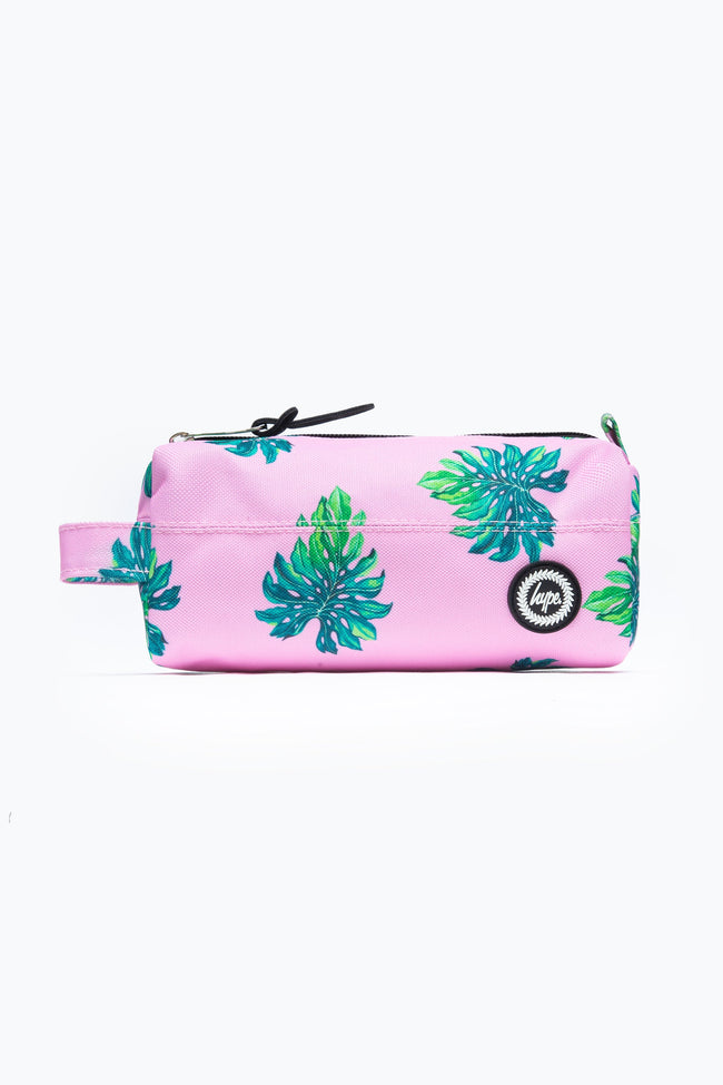 HYPE PINK PALM PENCIL CASE