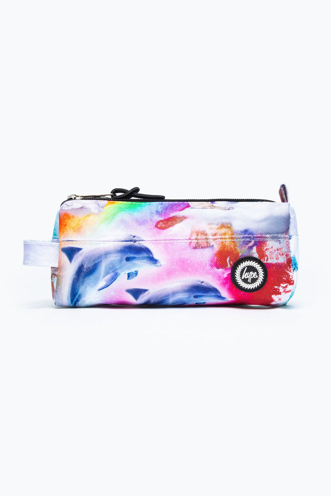 HYPE RAINBOW DOLPHIN PENCIL CASE