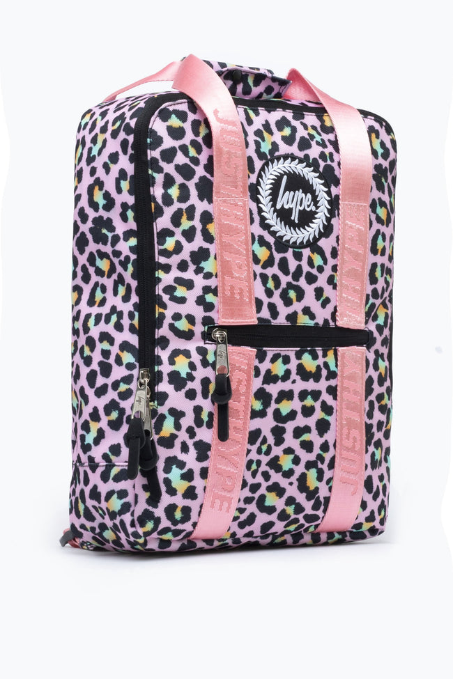 HYPE DISCO LEOPARD BOXY BACKPACK