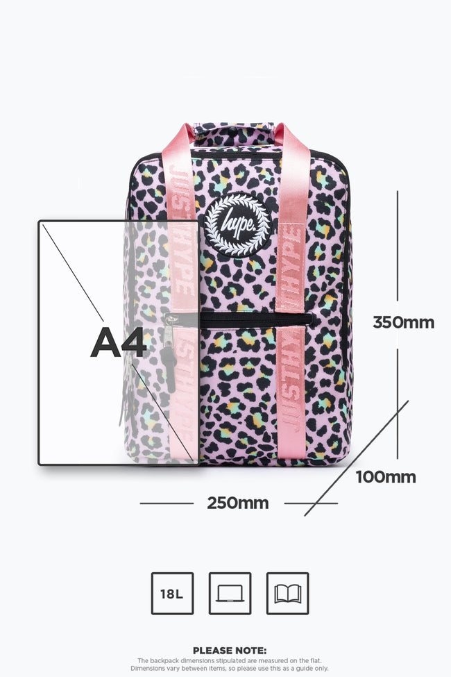 HYPE DISCO LEOPARD BOXY BACKPACK