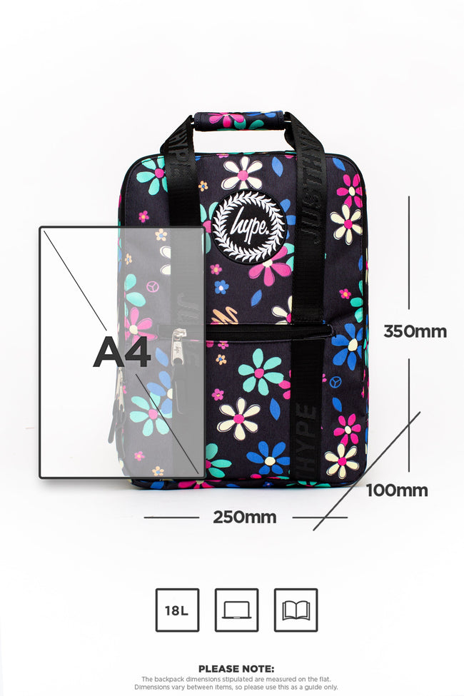 HYPE SCRIBBLE FLOWER BOXY BACKPACK